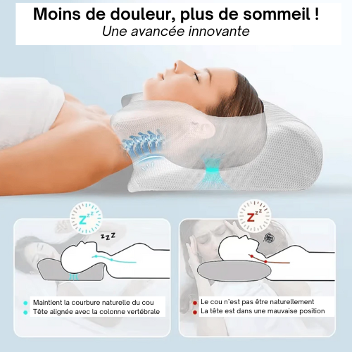 Oreiller cervical ergonomique