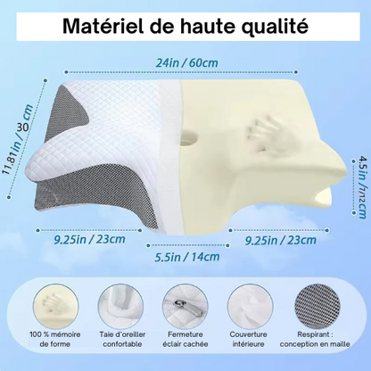 Oreiller à Mémoire de Forme Orthopédique Innuvance™